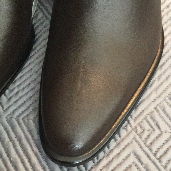 Zara 6.5 eu 37 brown leather high heel over the knee boots - Picture 5 of 13